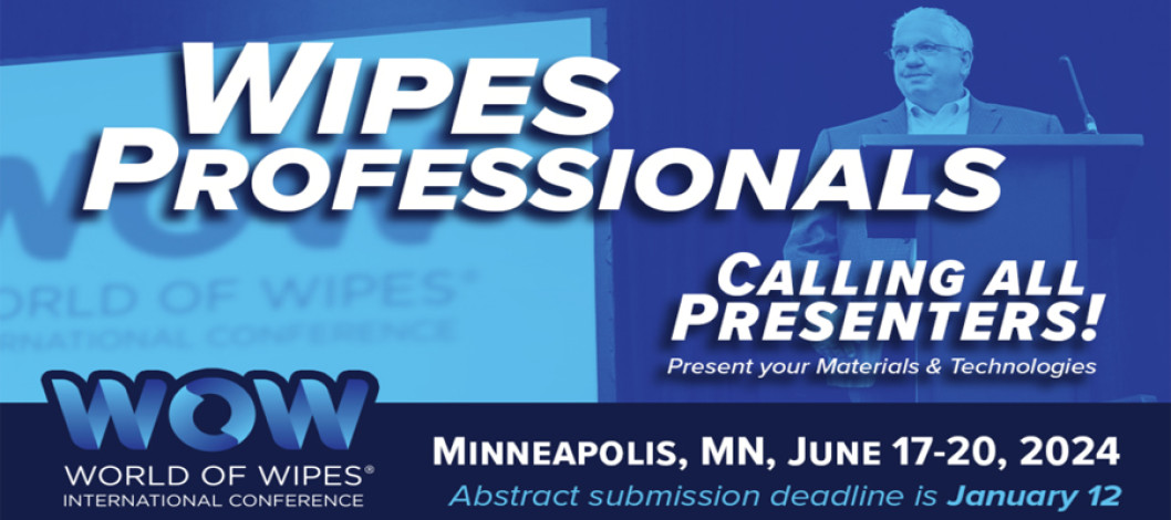 The World of Wipes® (WOW) International Conference Calls for Presentations