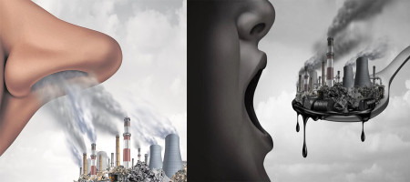 What is the relationship between air pollution and depression?
